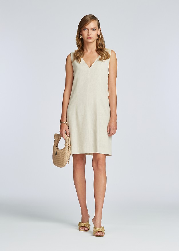 Short linen dress