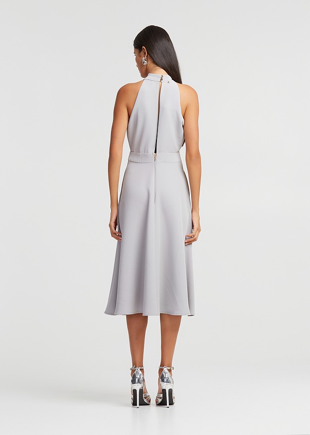 Midi halter neck dress