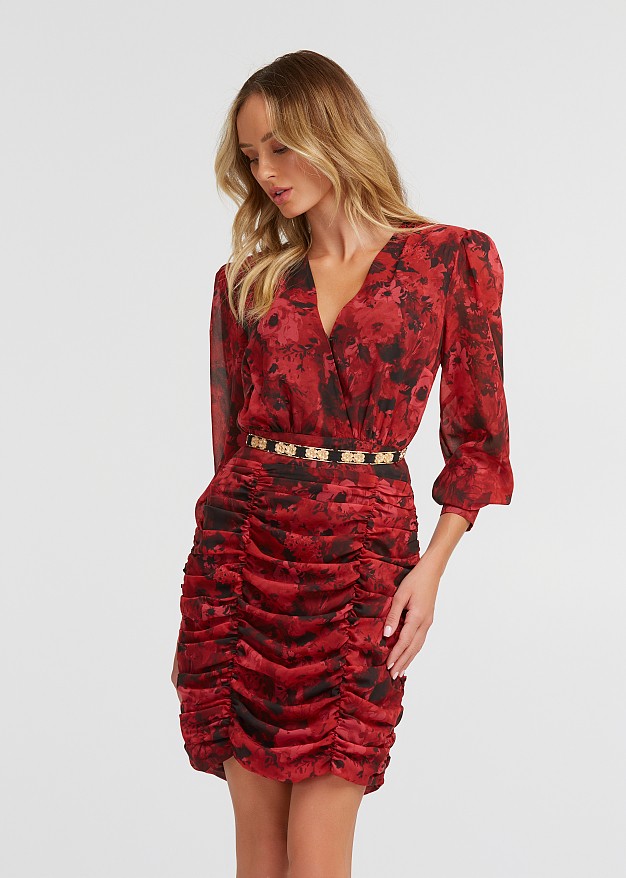 Rochie scurtă florală