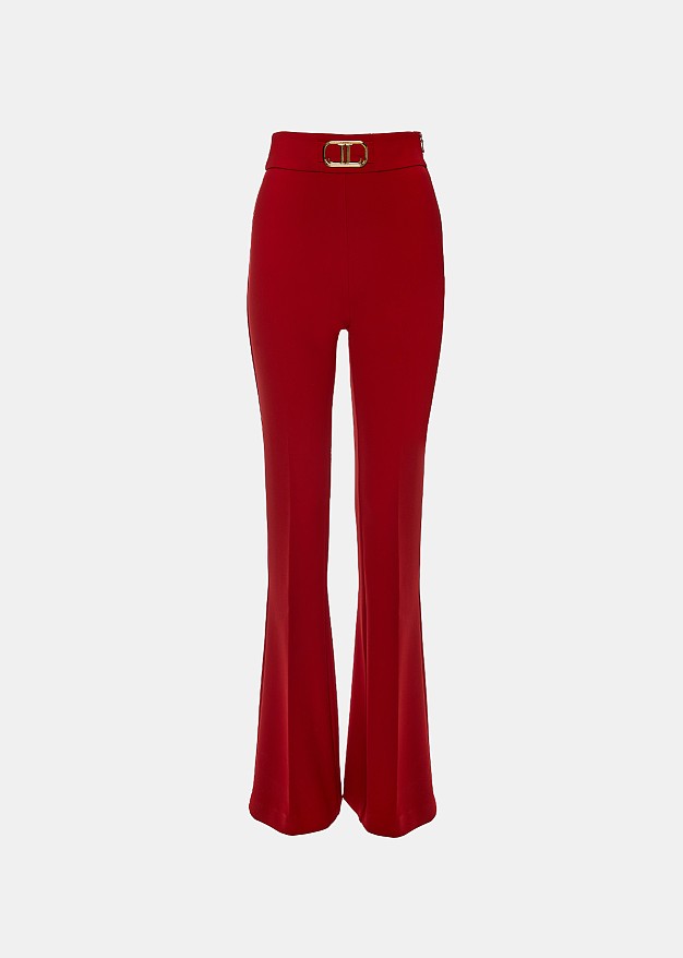 High waisted bell trousers