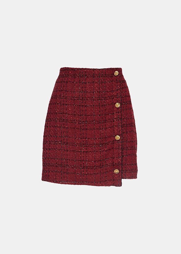 Mini skirt tweed