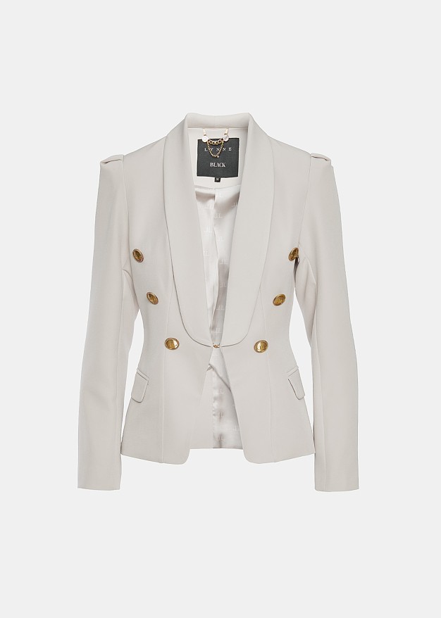 Blazer with tux collar