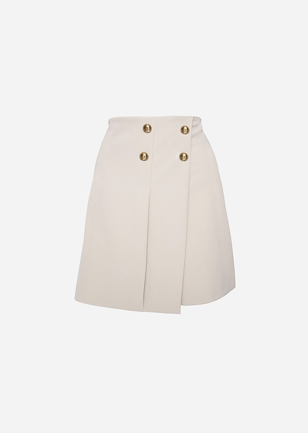 Wrap Skorts with decorative buttons