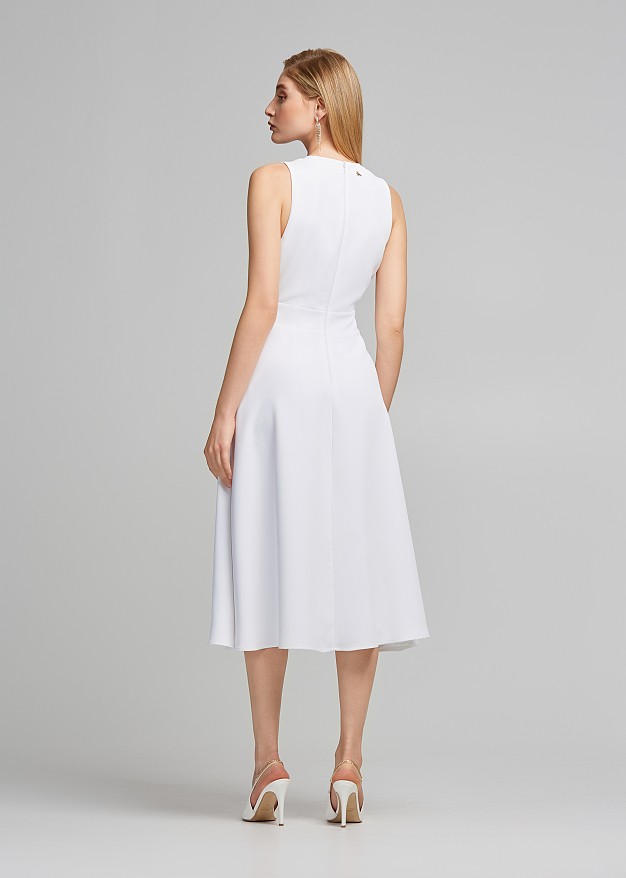 Μidi flared dress in A line