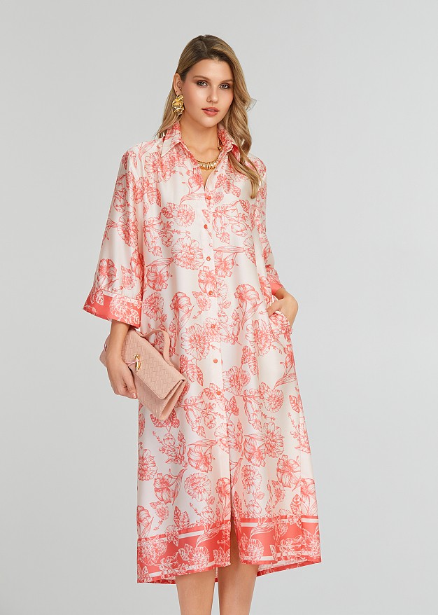 Chemise printed dress