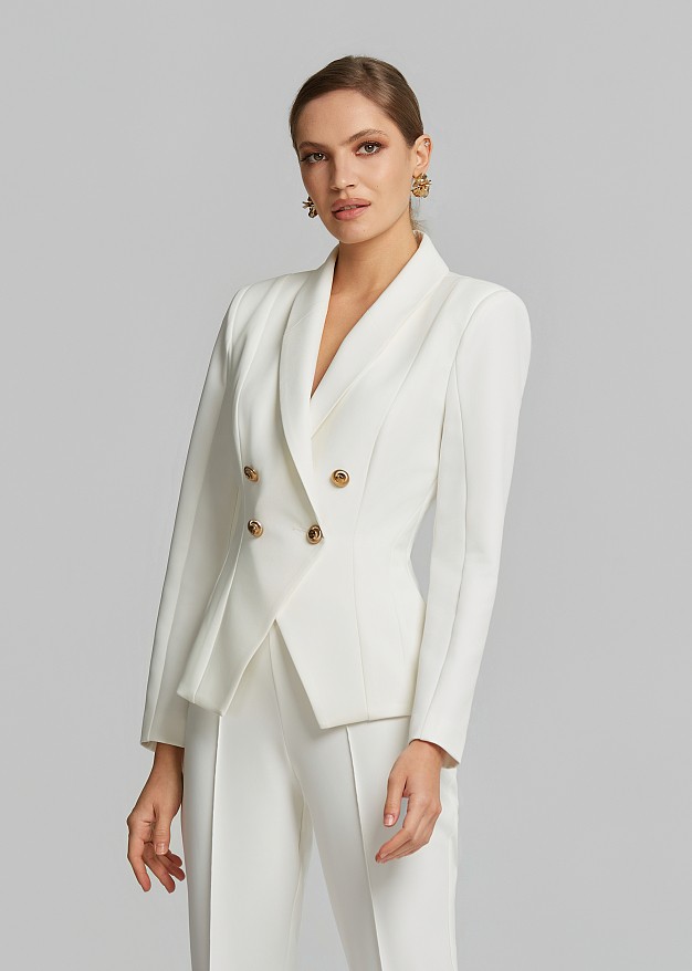 Double breasted tailored blazer