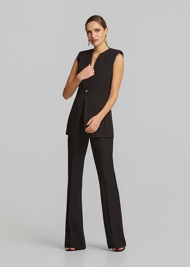 Tailored blazer-vest