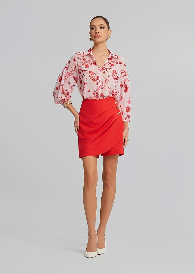 Pleated skorts