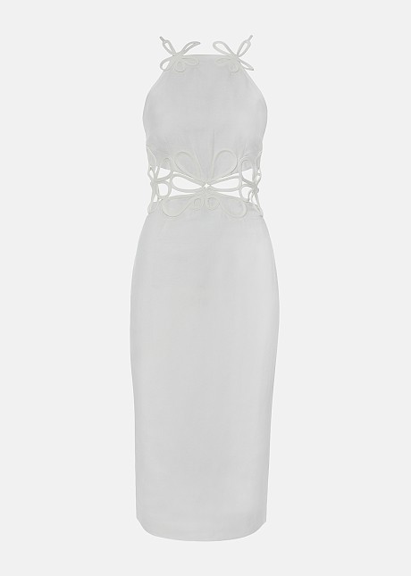 knee length dresses for ladies White Midi Skirt main image 0
