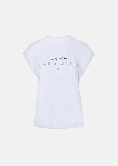Top din bumbac cu print