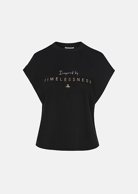 Top din bumbac cu print