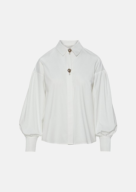 Shirt made from bamboo fibers with pins