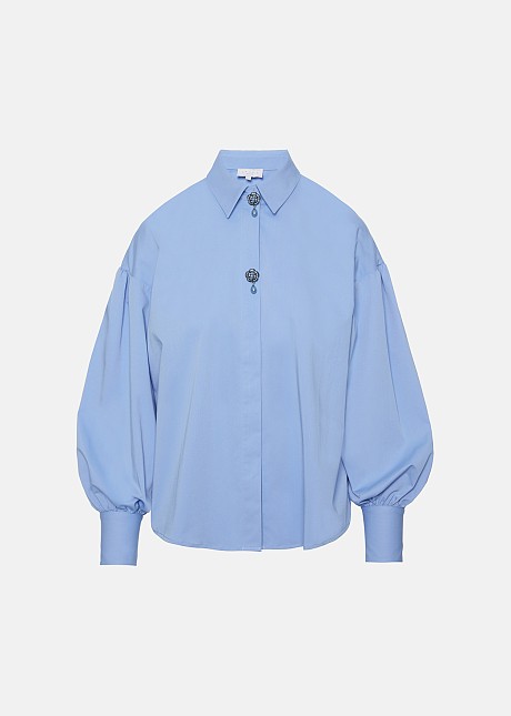 Shirt made from bamboo fibers with pins
