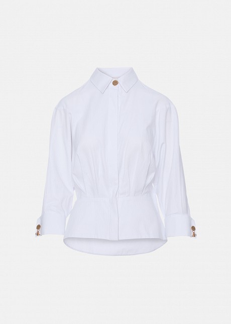 Μεσάτο πουκάμισο με peplum