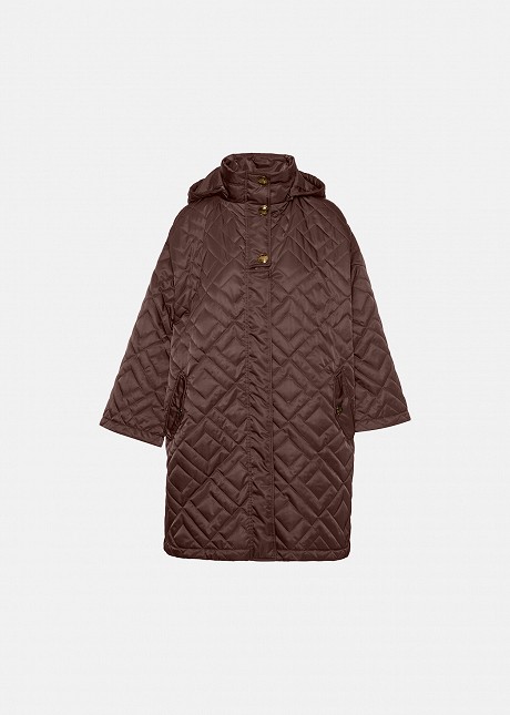 Quilted cape-style jacket