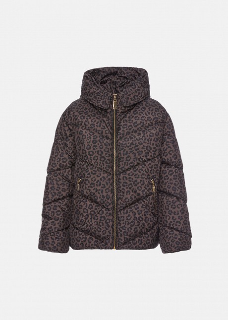 Λέοπαρ puffer μπουφάν