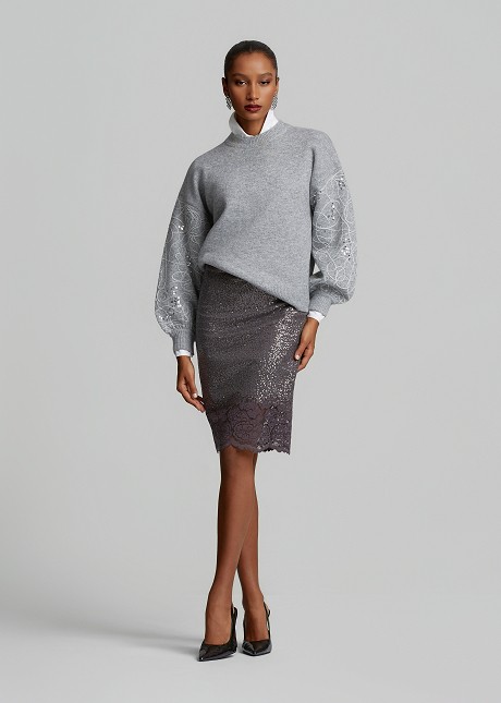 Embroidered sweater