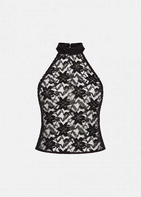 Chenille lace top