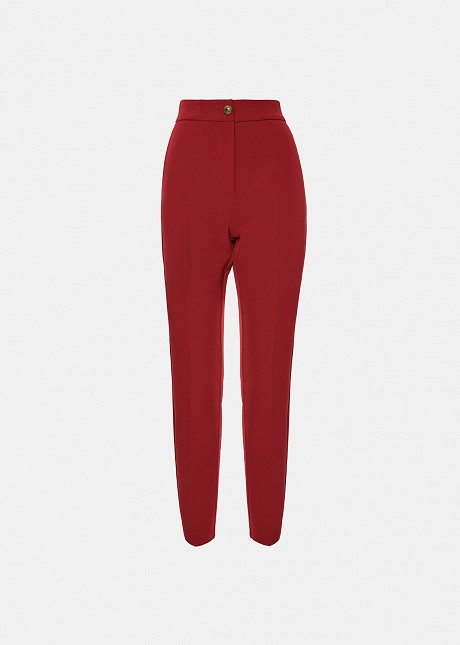 Tailored cigarette trousers with side pockets