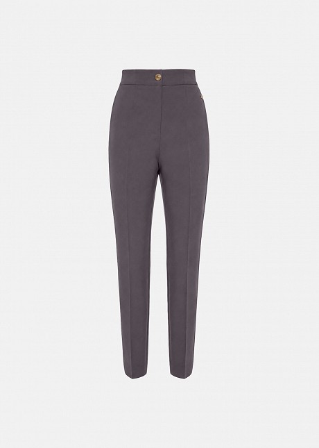 Tailored cigarette trousers with side pockets