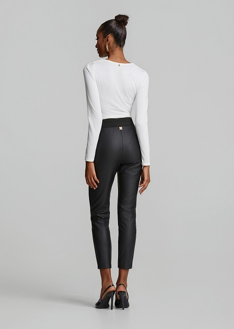 Ruched lace bodysuit