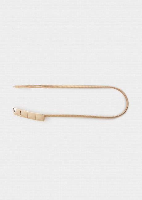 Elastic metal belt