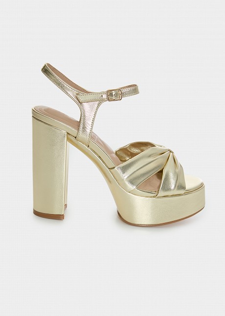 High-heel platform sandals