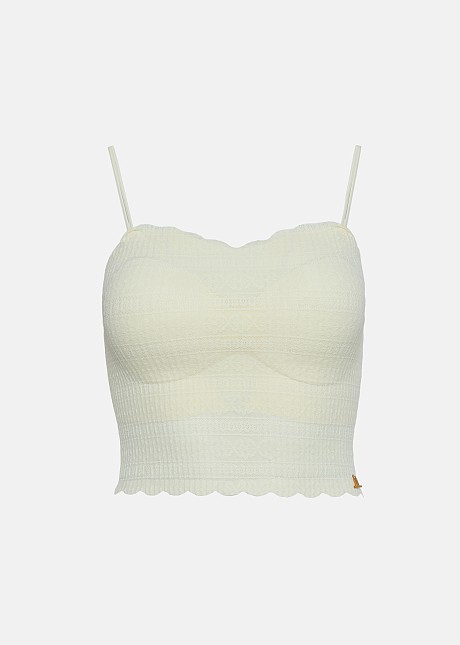 Stretch lace bustier