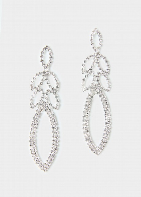 Rhinestone drop earrings