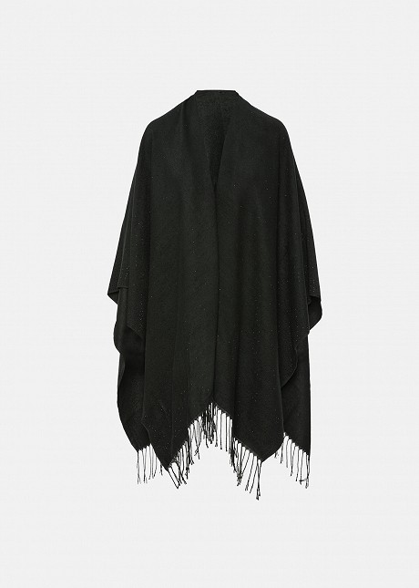 Rhinestone and fringe cape