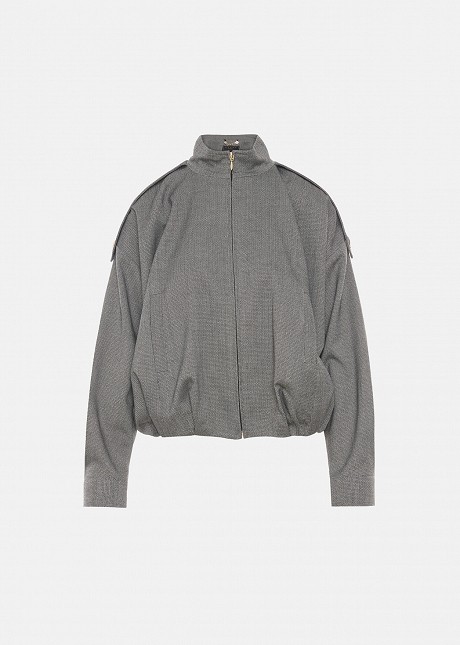 Bomber jacket made of lurex fabric