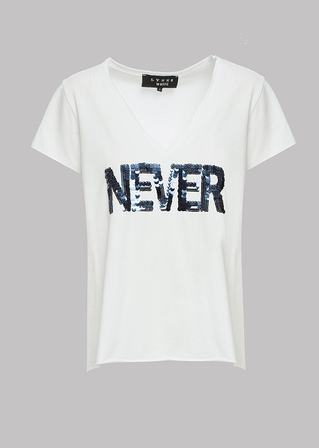 Μπλούζα με τύπωμα "Never"