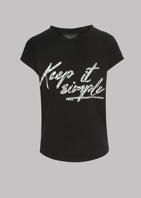 Блуза с щампа  "Keep it simple"