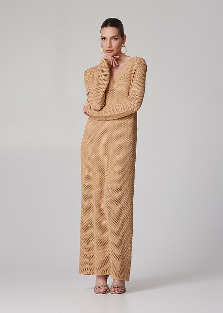 Maxi knitted dress
