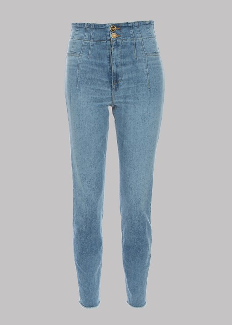 High rise slim fit jeans