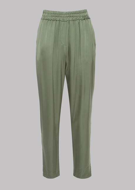 Salwar trousers with satin look