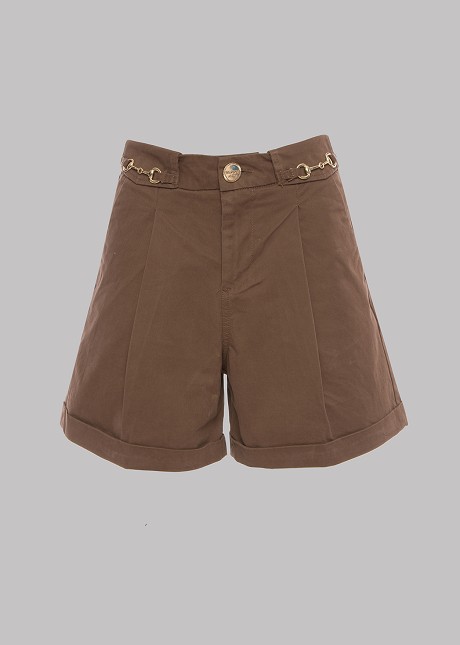 Gabardine bermuda shorts