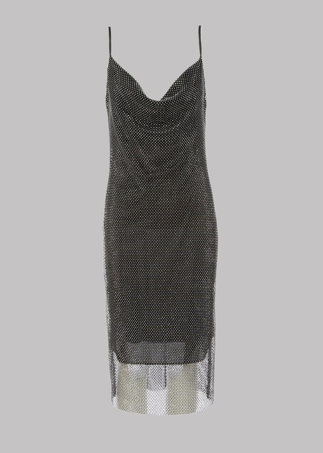 Midi dress with strass