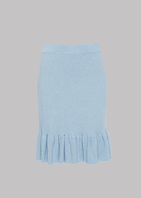 Mini knitted skirt