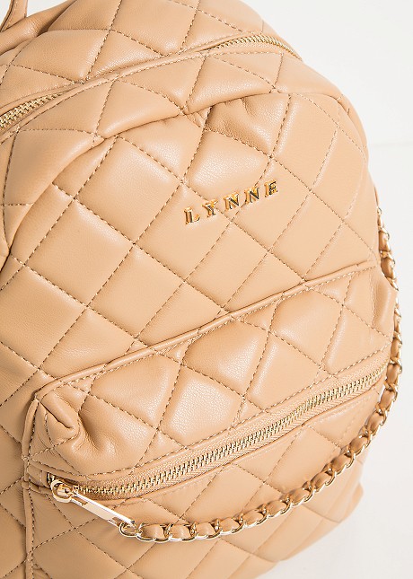 Backpack bag quilted look