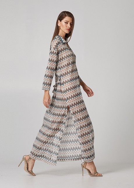 Maxi knitted caftan