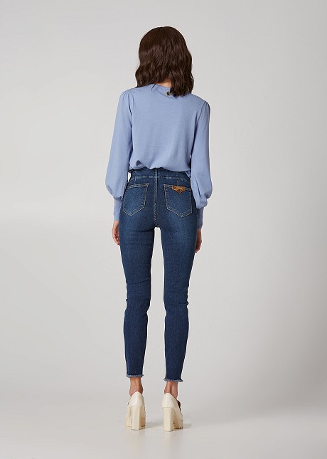 High waisted stretch jeans