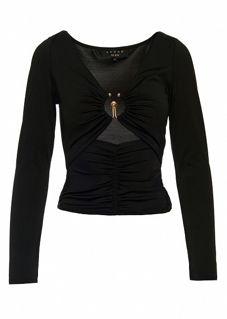 Night out blouse with cut out