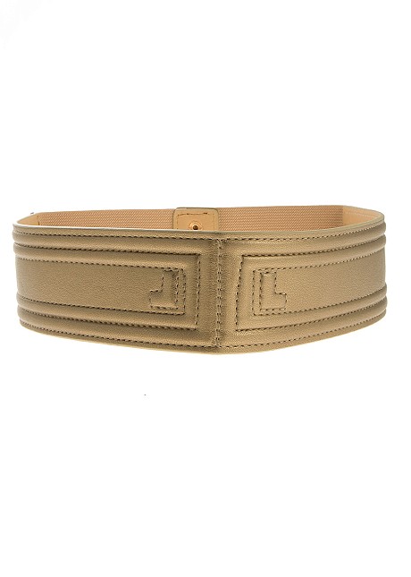 Strap belt with L monogramm