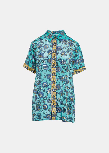 Printed shirt with foil details