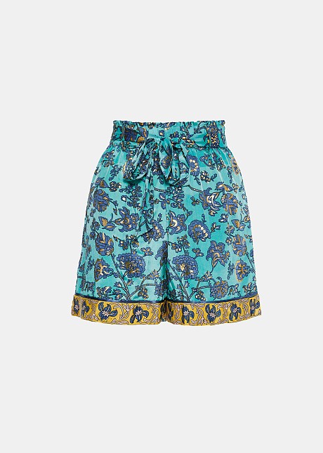 Floral printed shorts in mixed patterns