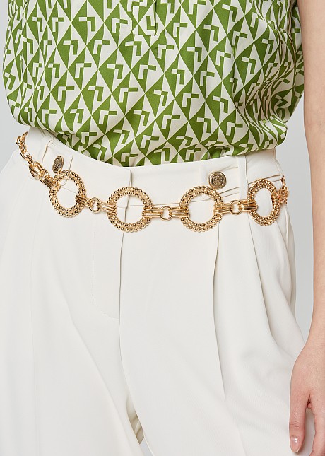 Chain belt with circle elements