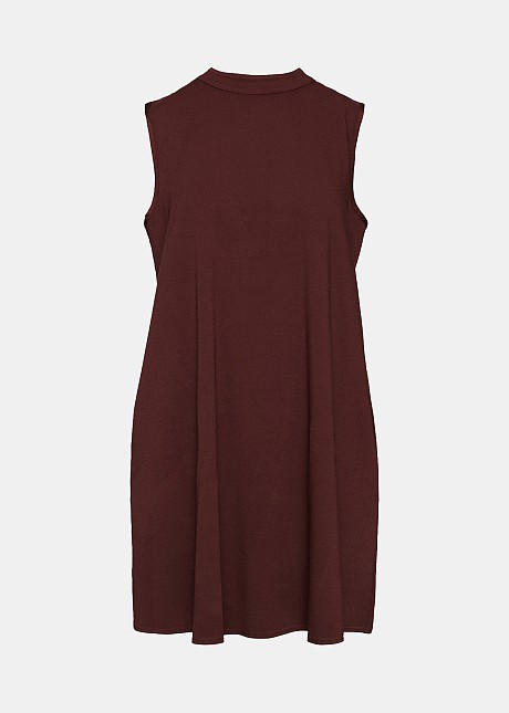 A line mini dress with pockets