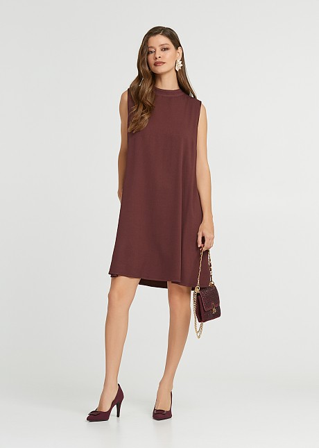 A line mini dress with pockets