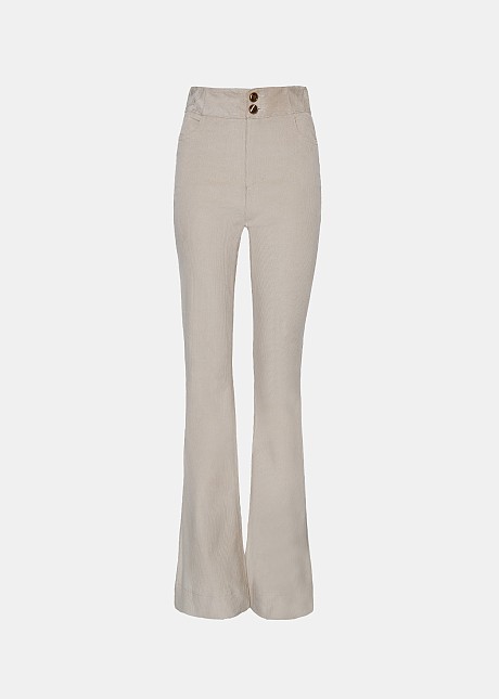 Corduroy flared pants